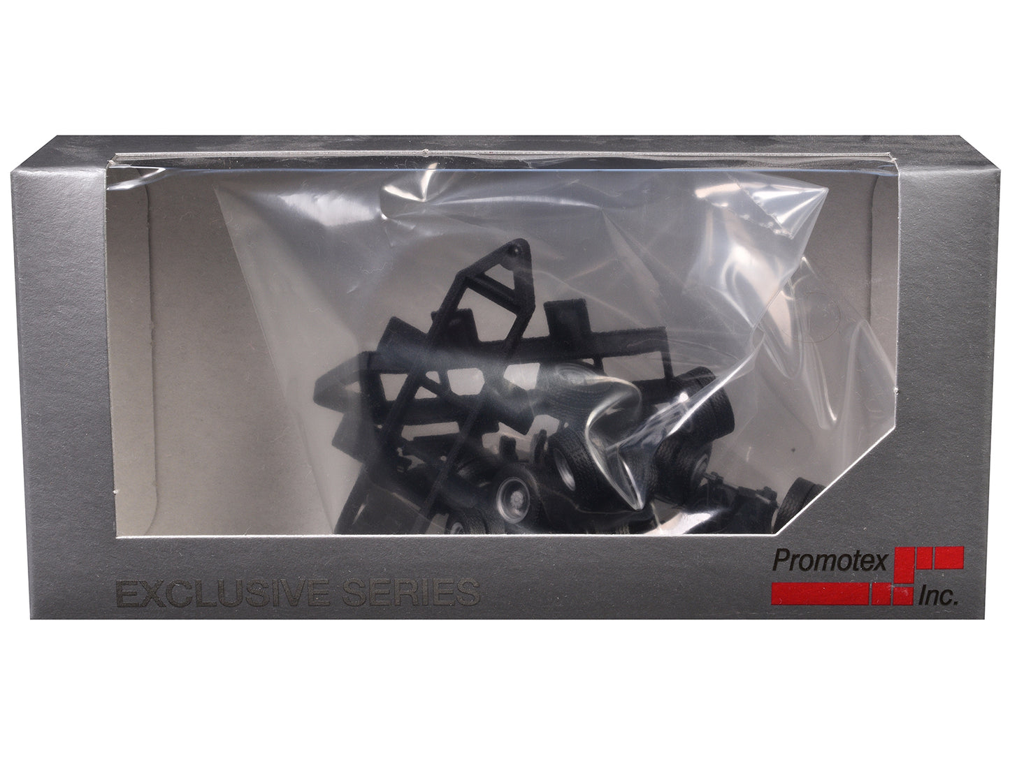 Lowboy Tri-Axle Booster with Integrated Rear Axle (2 Sets) 1/87 (HO) Plastic Model by Promotex