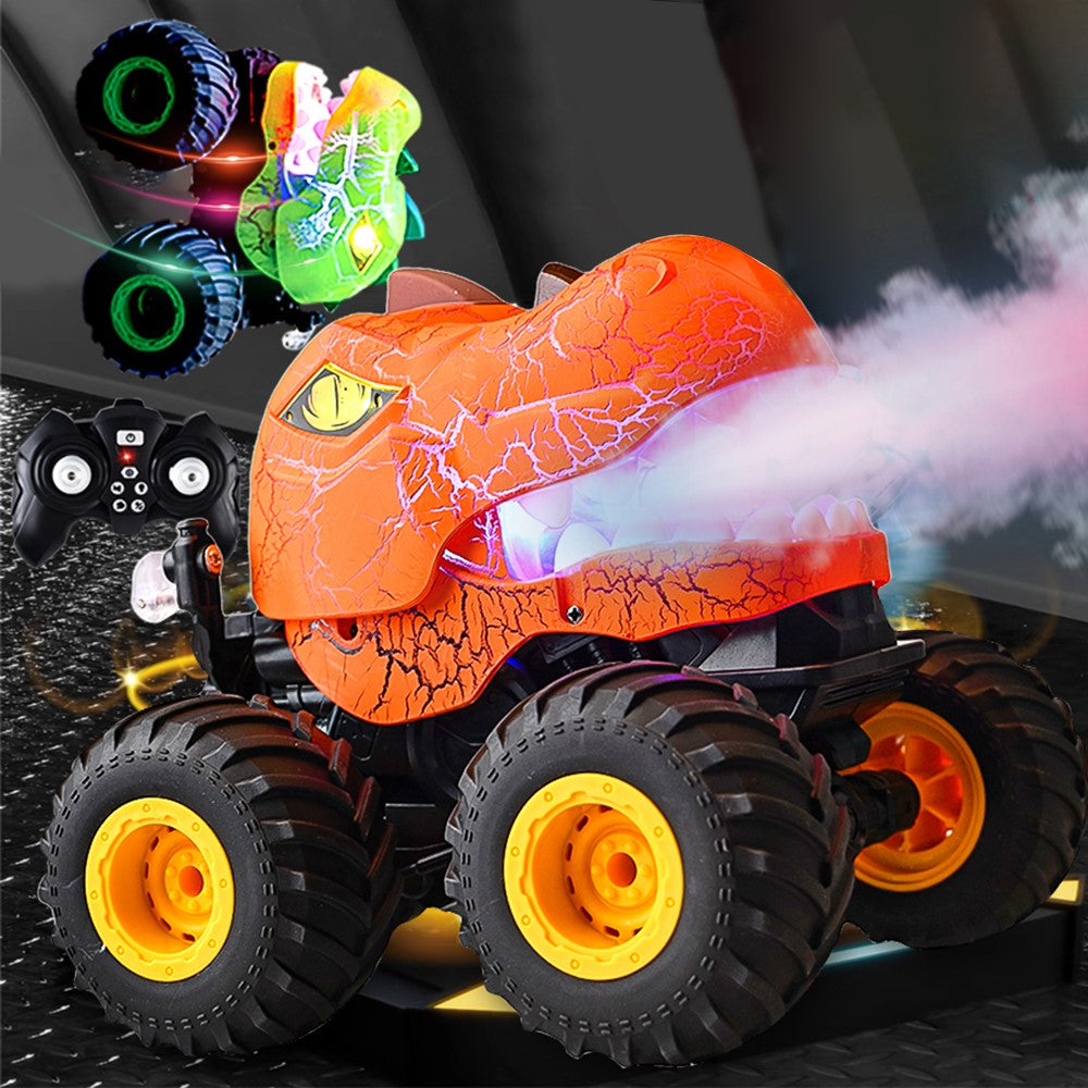 YL-101 2.4G RC Off-Road Car Spray Dinosaur Toy with Light and Sound Effects for Kids Boys