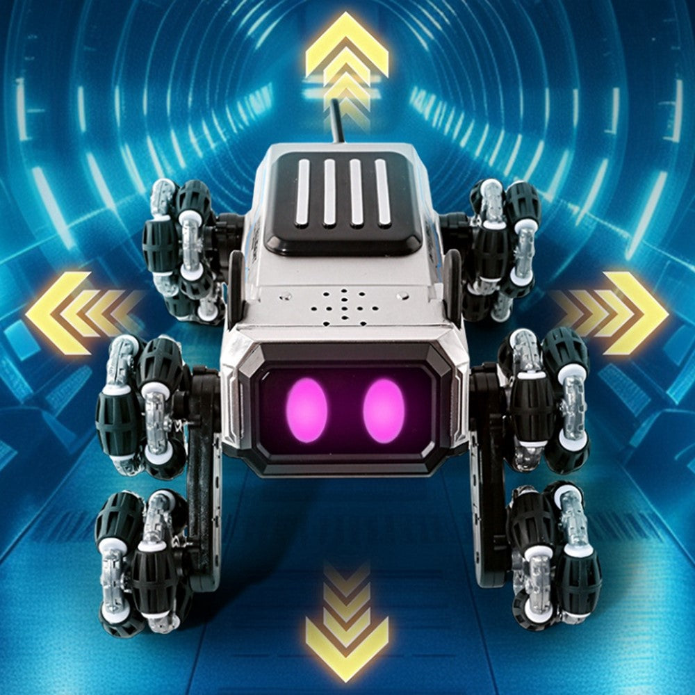 YL-120 2.4G RC Car 8-Wheel Robot Dog Stunt Vehicle Climbing Deformation Drift Remote Control Toy