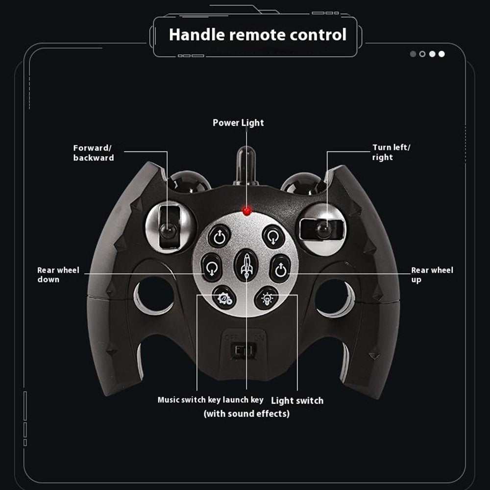 2.4G RC Stunt Car 8-Wheel Transforming Off-Road Climbing Drift Vehicle Remote Control Toy