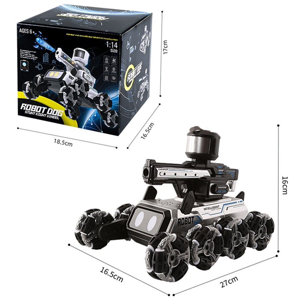 2.4G RC Stunt Car 8-Wheel Transforming Off-Road Climbing Drift Vehicle Remote Control Toy