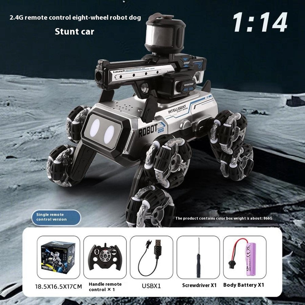 2.4G RC Stunt Car 8-Wheel Transforming Off-Road Climbing Drift Vehicle Remote Control Toy