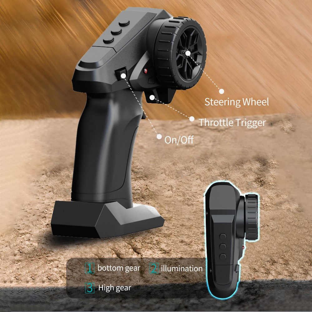 YT6632 High Speed RC Car Toy Long Battery Life Headlights Drift Stunt Off-Road Vehicle