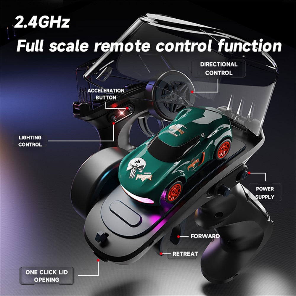 1:64 Mini RC Car 2.4G Full Proportional Remote Control High Speed Desktop Drift Vehicle (CE / CPC / EN71 / ASTM Certified)