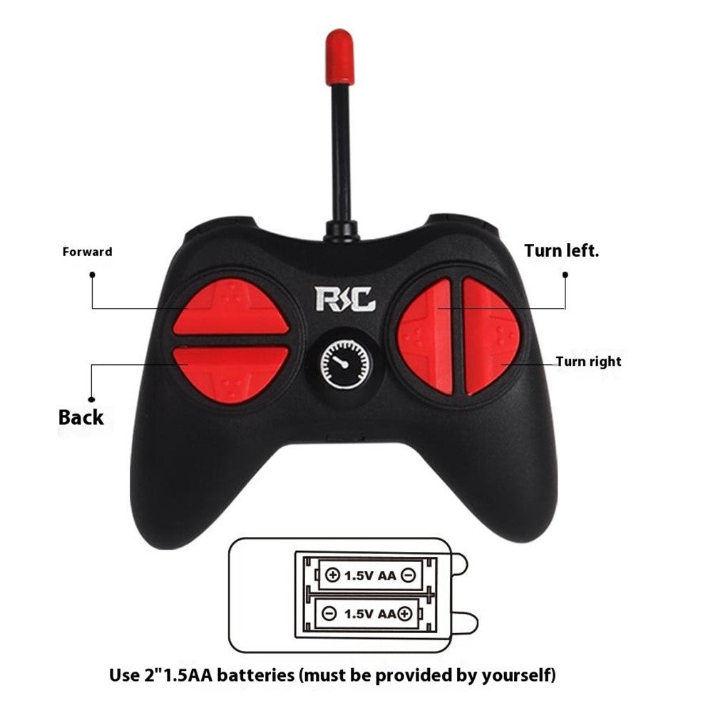 HDXX229 Electric RC Drift Race Car for Boys 4-Channel Graffiti Alloy Tin Light Vehicle Truck Remote Control Toy Car