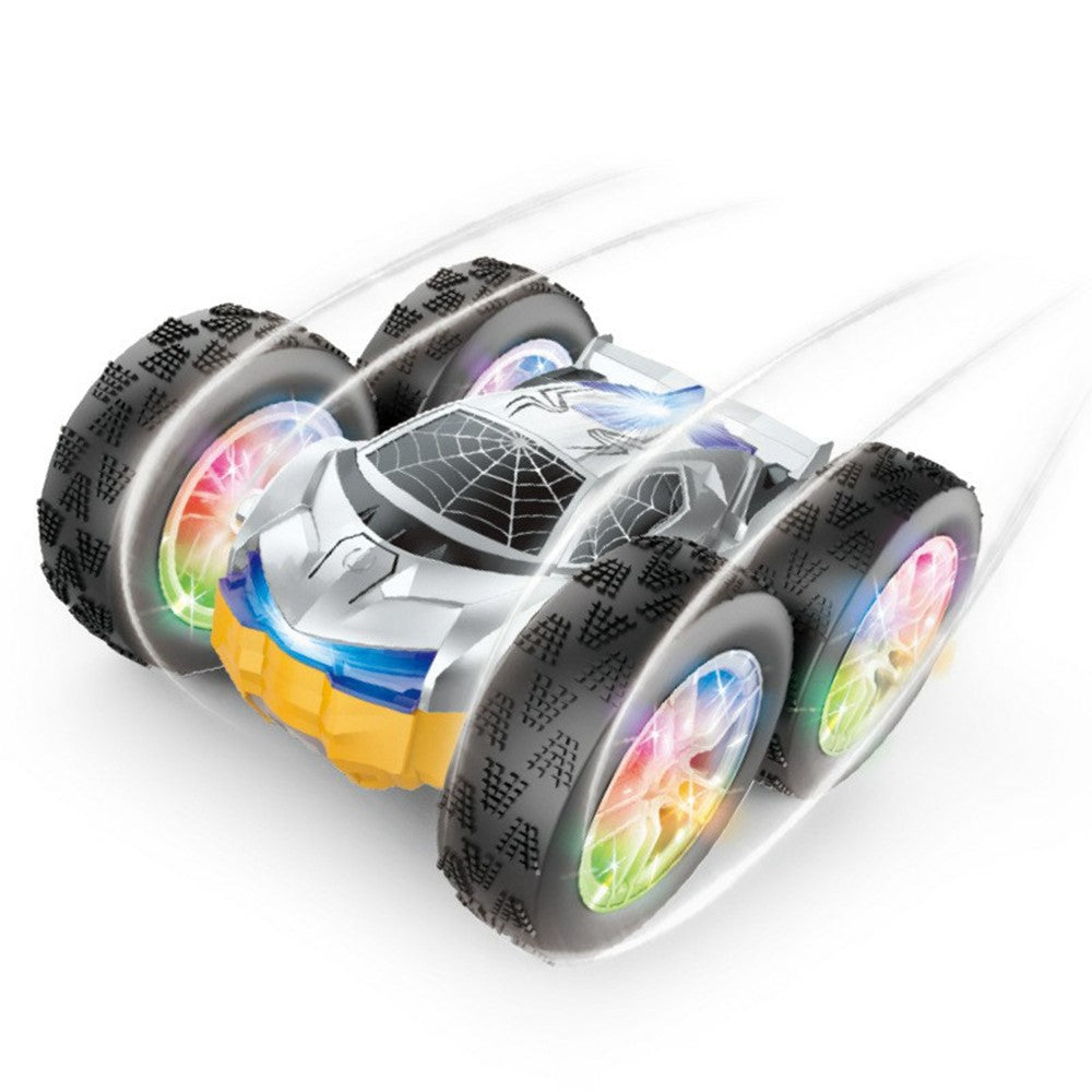 998 Remote Control Stunt Car Kids 2.4G Double Sided Flip Rolling Vehicle Toy with Cool Light