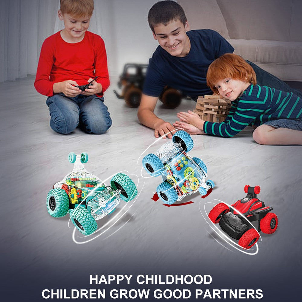 360 Degree Rotation Stunt Car with Light and Sound Electric Vehicle Toy for Children