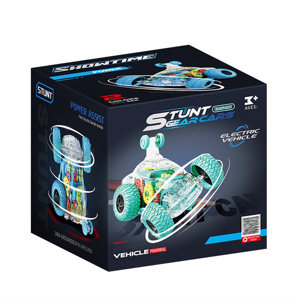 360 Degree Rotation Stunt Car with Light and Sound Electric Vehicle Toy for Children