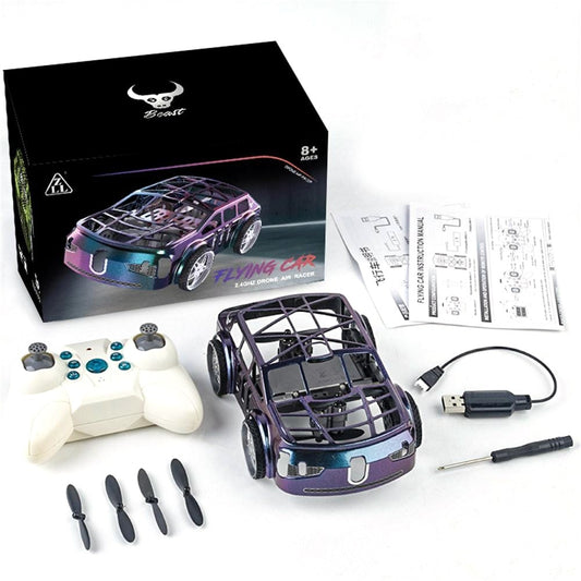 SG900pro Land and Air Dual Mode Drone RC Car Intelligent Hover LED Lights RC Vehicle Toy, 2 Batteries