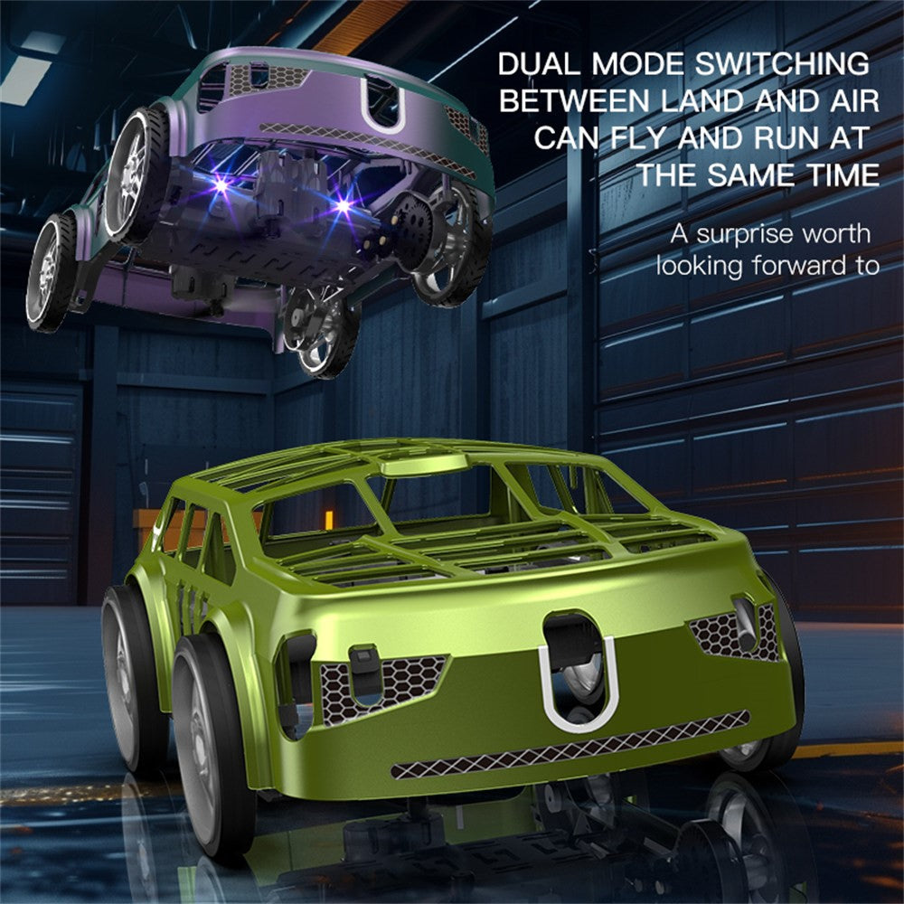 SG900pro Land and Air Dual Mode Drone RC Car Intelligent Hover LED Lights RC Vehicle Toy, 2 Batteries
