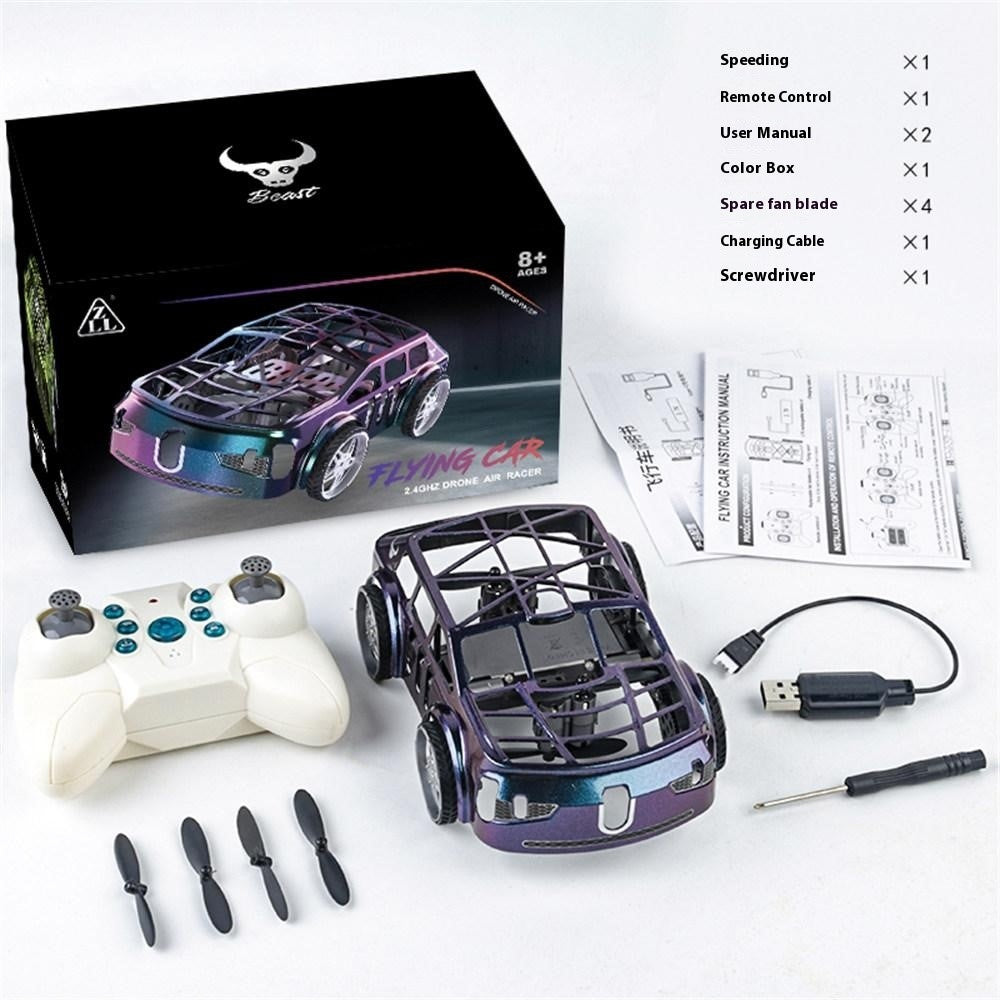 SG900pro Land and Air Dual Mode Drone RC Car Intelligent Hover LED Lights RC Vehicle Toy, 2 Batteries