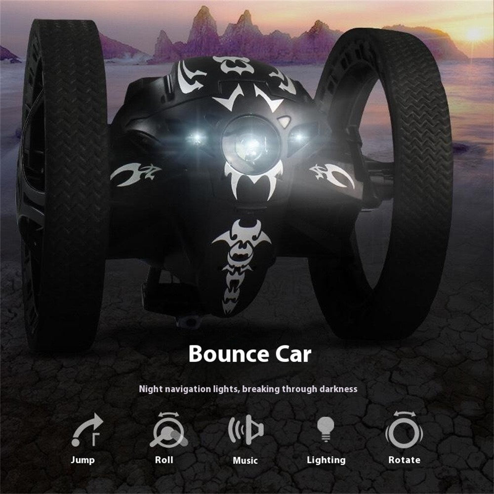 Stunt RC Car Remote Control 360 Degree Rotation Light Music Bounce Vehicle Toy with Camera