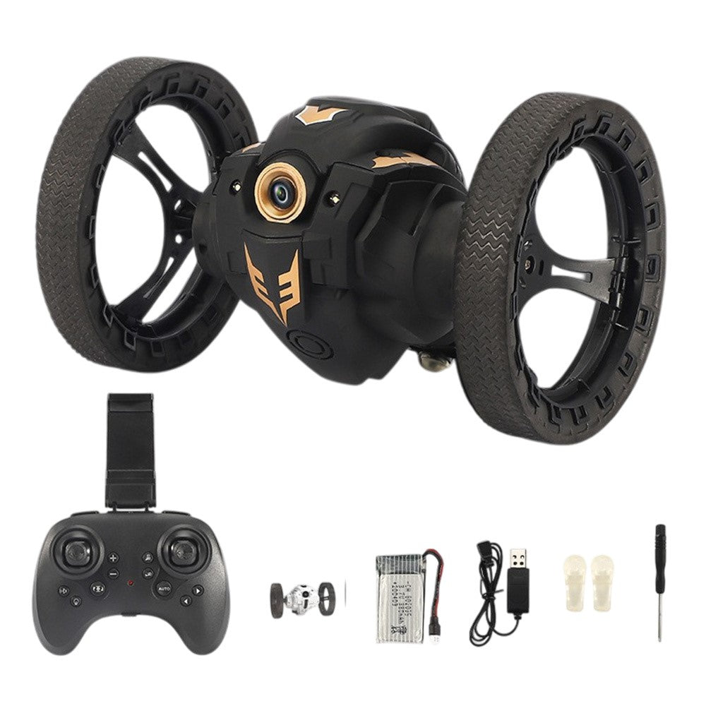 Stunt RC Car Remote Control 360 Degree Rotation Light Music Bounce Vehicle Toy with Camera