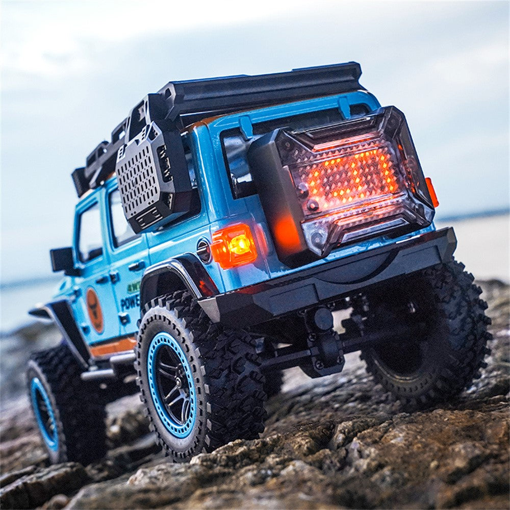 ZLL SG206PRO Brushed Motor RC Rock Crawler 1 / 20 Scale 4WD Off Road Vehicle with LED Light High Speed Car Toy, 3 Batteries