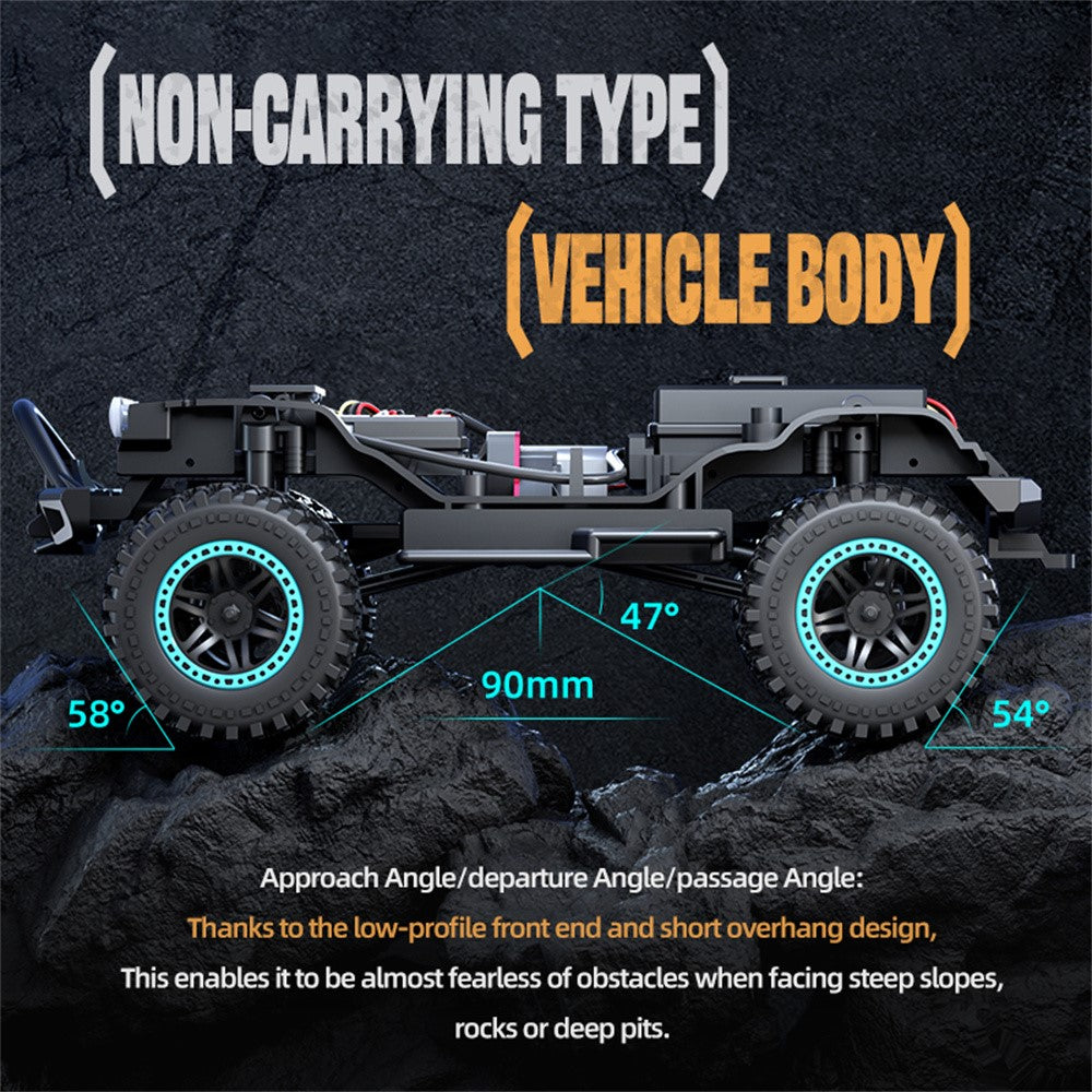 ZLL SG206MAX Brushless Motor 1:20 RC Climbing Car 4WD High Speed Vehicle with LED Light, 3 Batteries