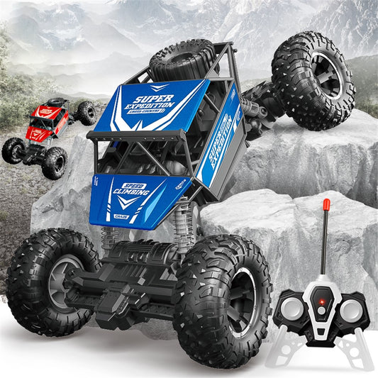 LX222 Children Alloy 1 / 18 4CH RC Off-Road Vehicle Drift Climbing Car Toy 2.4G Electric Car Model Toys