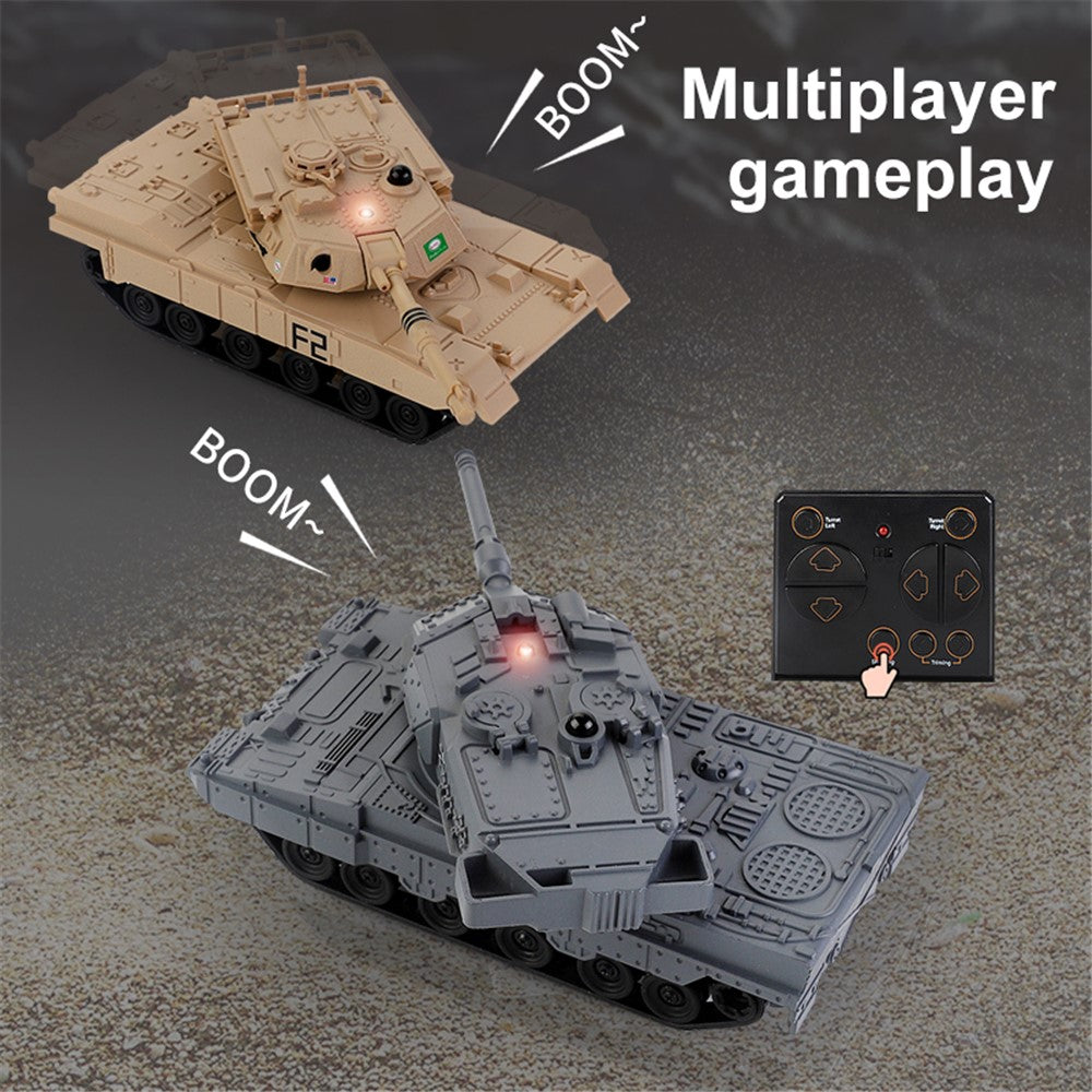 777-584 6 Channels Children 2.4G Remote Control Battle Tank Toy Simulation Model