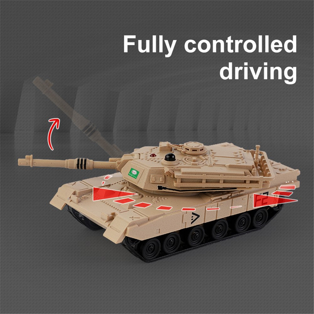 777-584 6 Channels Children 2.4G Remote Control Battle Tank Toy Simulation Model