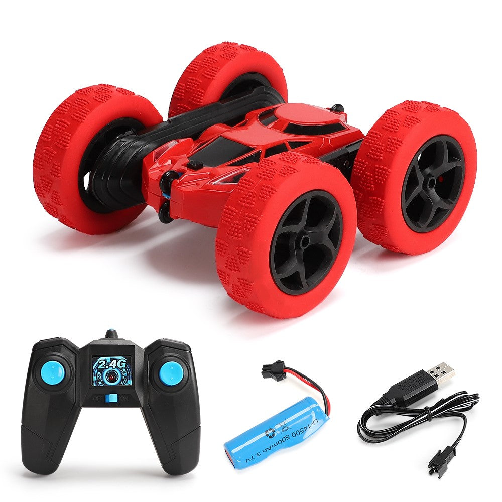 Flip Stunt Remote Control Car 7km / h High Speed RC Vehicle with LED Light Kids Toy
