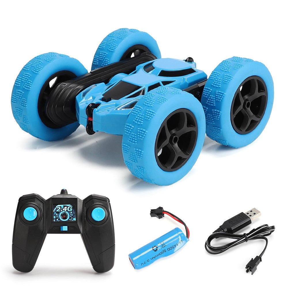 Flip Stunt Remote Control Car 7km / h High Speed RC Vehicle with LED Light Kids Toy