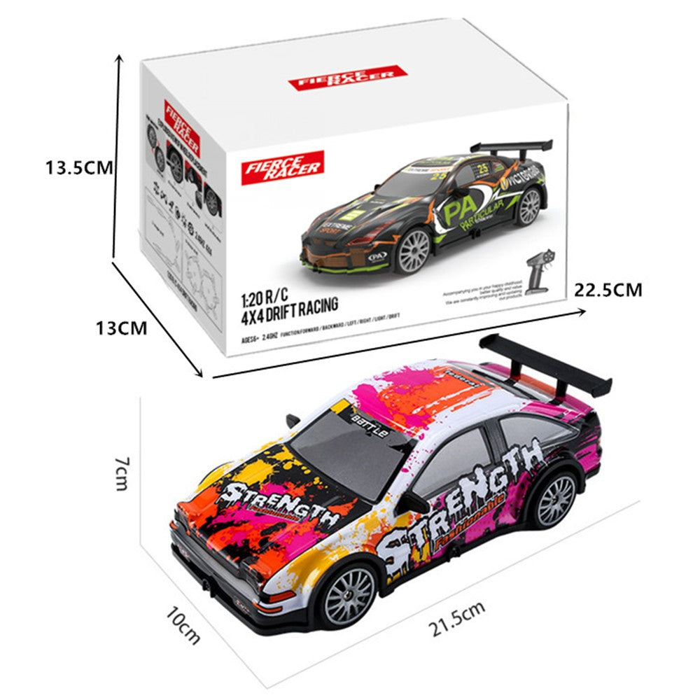 1:20 4WD Drift 2.4G Remote Control Racing Car Model with Light Children Toy