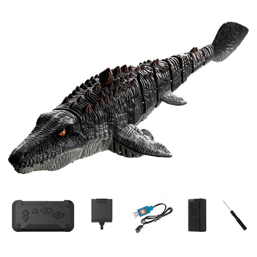 4DRC 4D-S11 2.4G Remote Control Mosasaur Shape RC Boat Water Spraying Toy with Camera, with 1 Battery