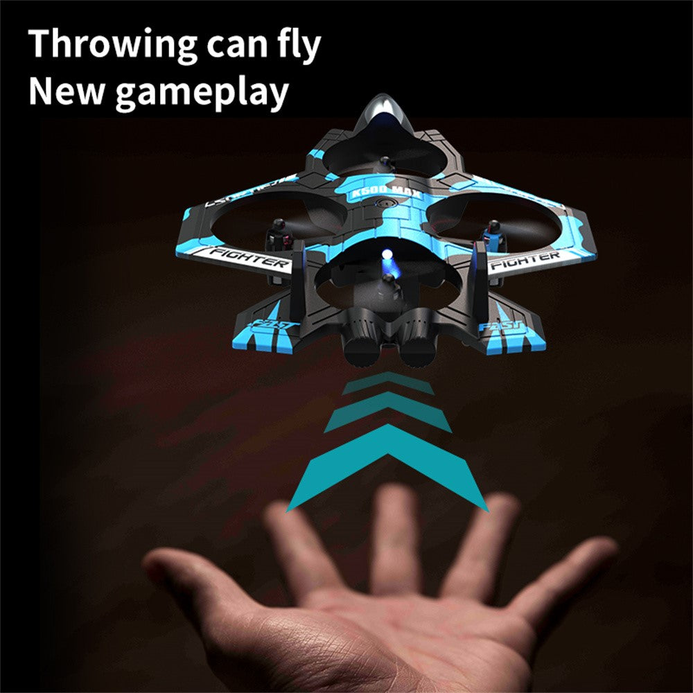 K500 MAX Remote Control Quadcopter Drone Altitude Hold Flight Stunt Toy RC Aircraft, Single Battery