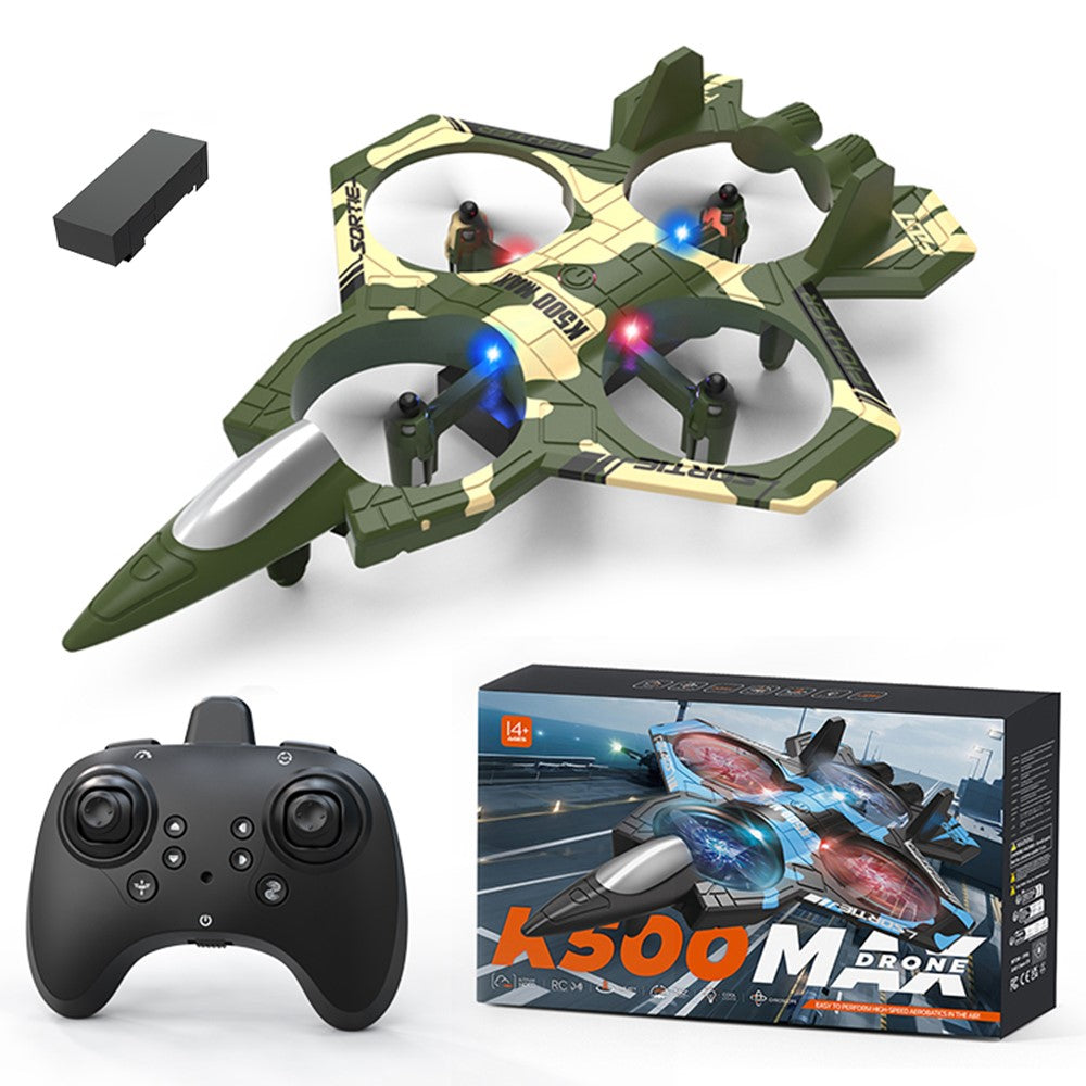 K500 MAX Remote Control Quadcopter Drone Altitude Hold Flight Stunt Toy RC Aircraft, Single Battery