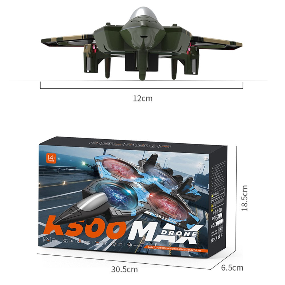 K500 MAX RC Quadcopter Drone with Dual Batteries, Altitude Hold Flight Stunt Aircraft Toy