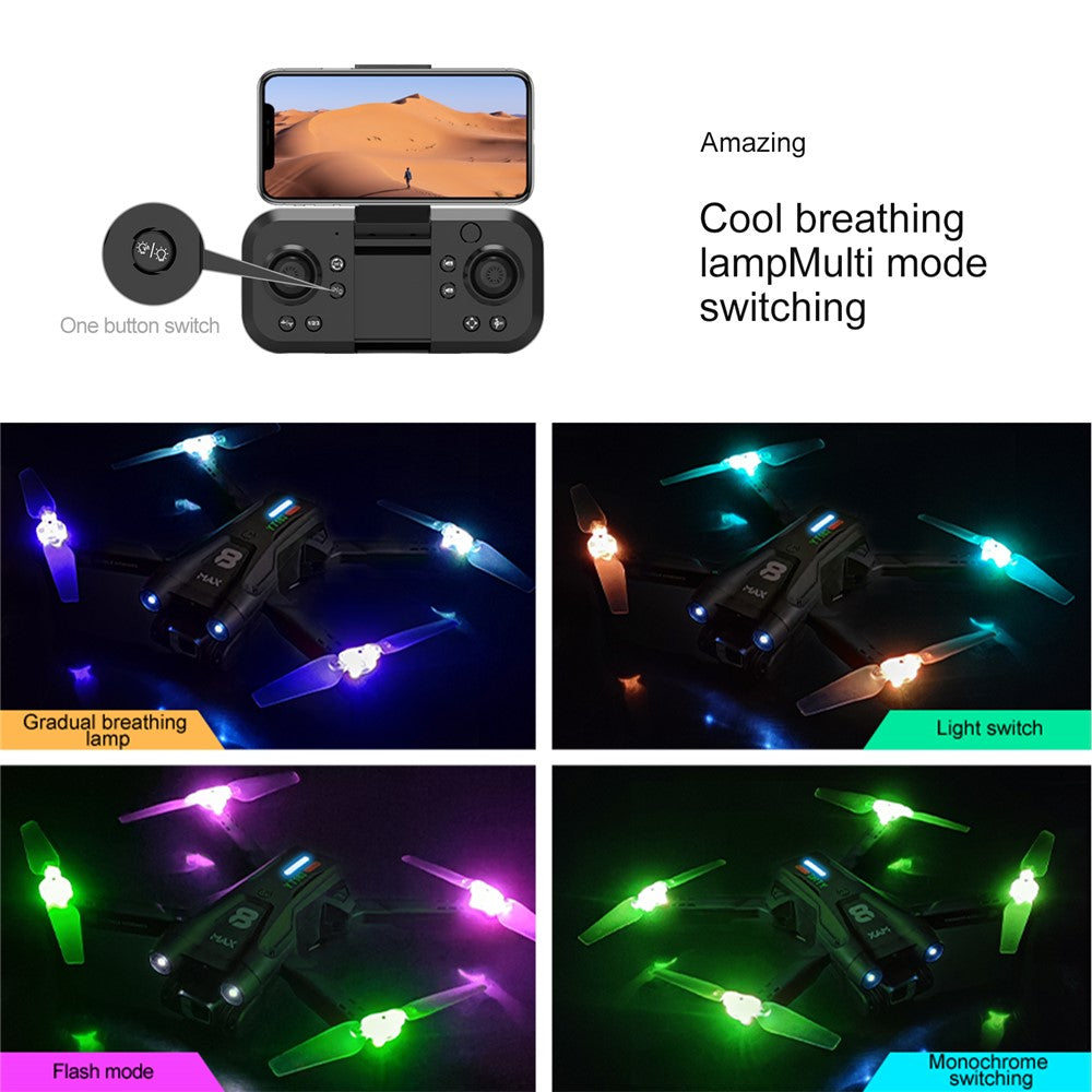 YT163 Pro Max RC Drone with Dual Camera Obstacle Avoidance Remote Control Quadcopter Optical Flow Fixed High