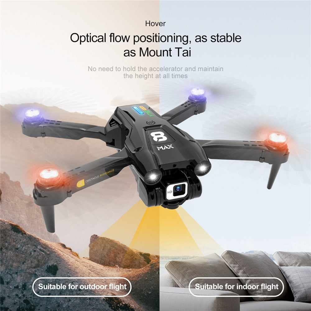 YT163 Pro Max RC Drone with Dual Camera Obstacle Avoidance Remote Control Quadcopter Optical Flow Fixed High
