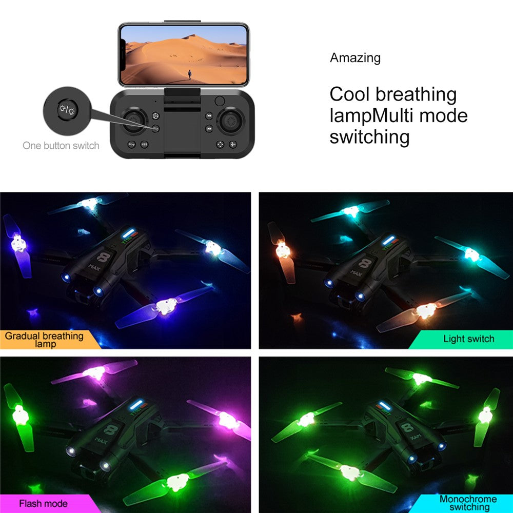 YT163 Pro Max RC Drone with Dual Camera Obstacle Avoidance Remote Control Quadcopter Optical Flow Fixed High