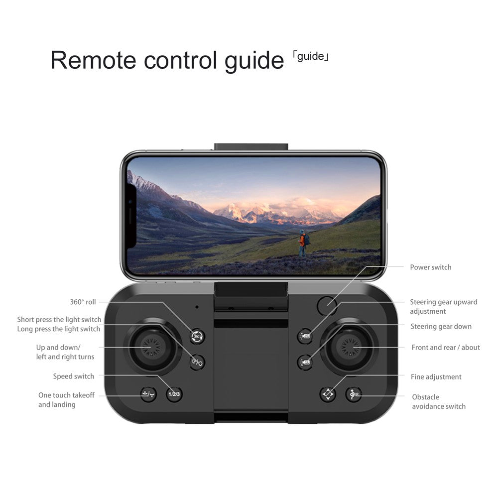 YT163 Pro Max RC Drone with Dual Camera Obstacle Avoidance Remote Control Quadcopter Optical Flow Fixed High