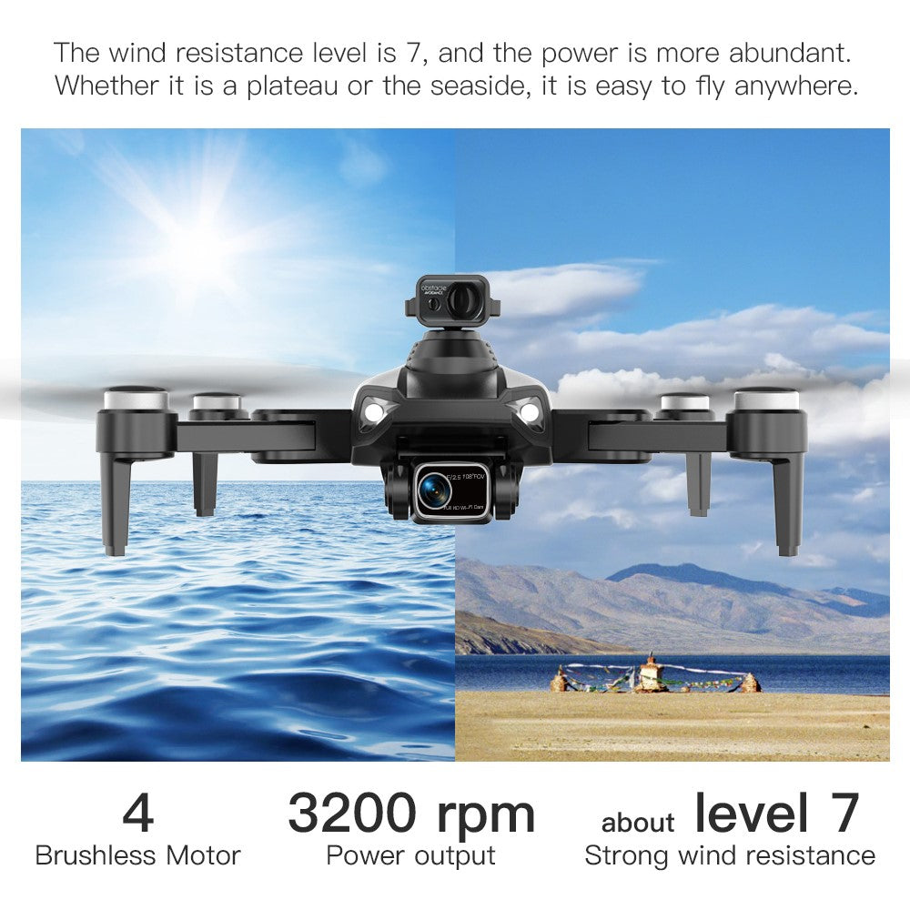 LYZ L900 Pro Max 5G Foldable RC Quadcopter Brushless Motor GPS 4-Axis GPS Drone (HD+Obstacle Avoidance+1 Battery)