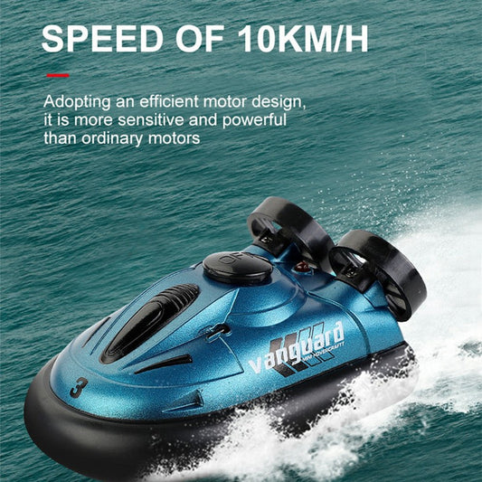 777-580 Mini RC Hovercraft Electric Speedboat Boy Toy 2.4G Waterproof RC Boat