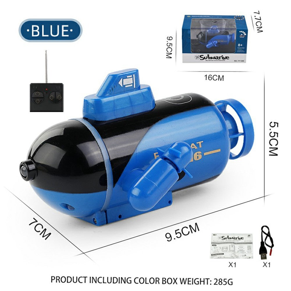 777-589 RC Submarine Toy Diving Boat Remote Control Electric Rechargeable Toy