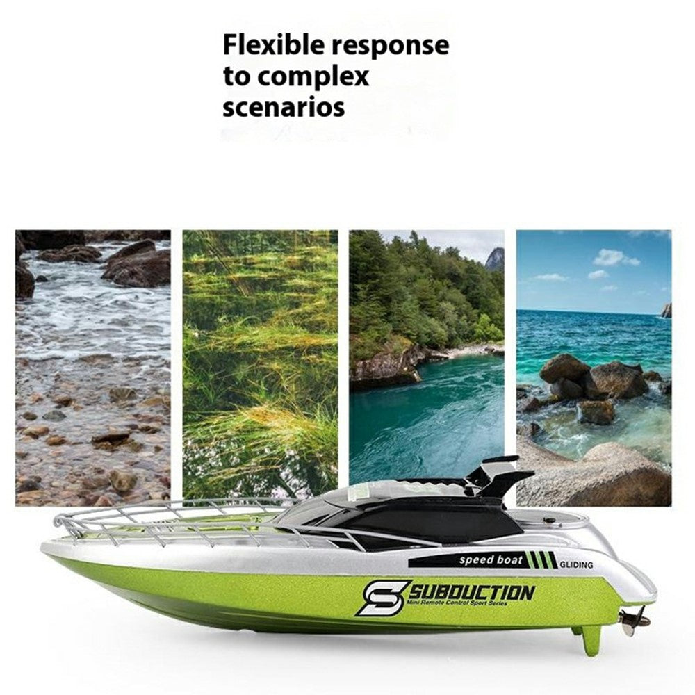 777-582 2.4G RC Submarine Model Mini Speed Boat Simulation Remote Control Aircraft Carrier Toy