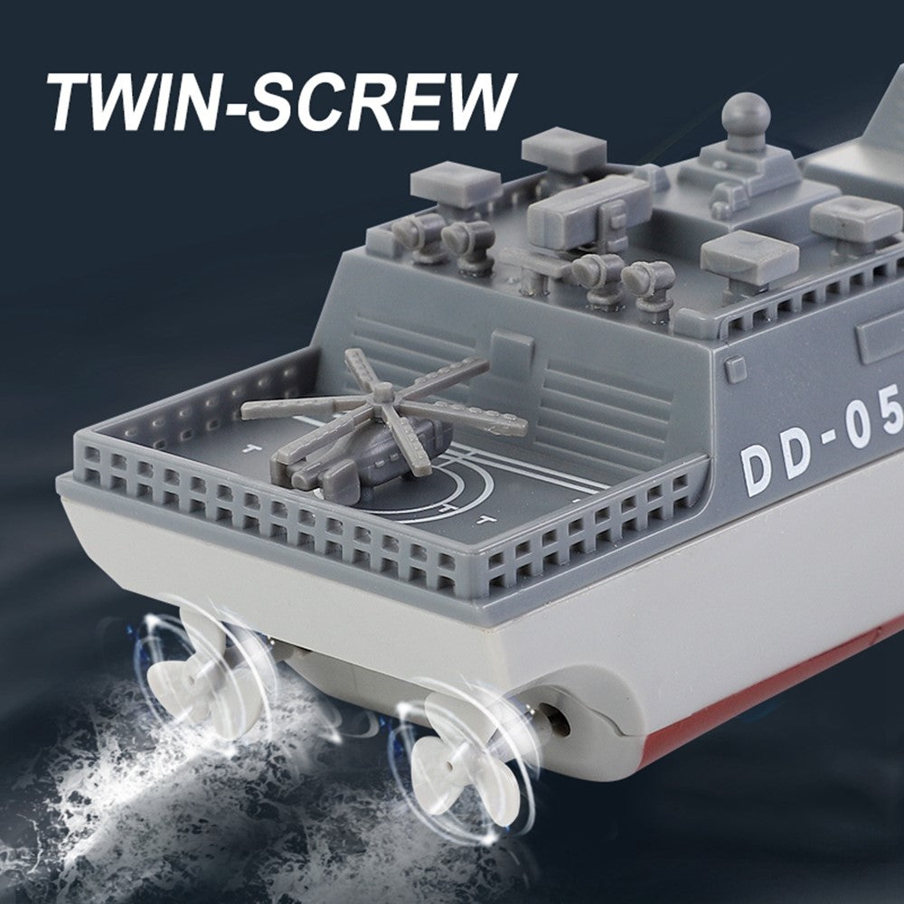 777-583 Mini 2.4G RC Boat Electric Military Aviation Model High-Speed Remote Ccontrol Destroyer Toy Boat