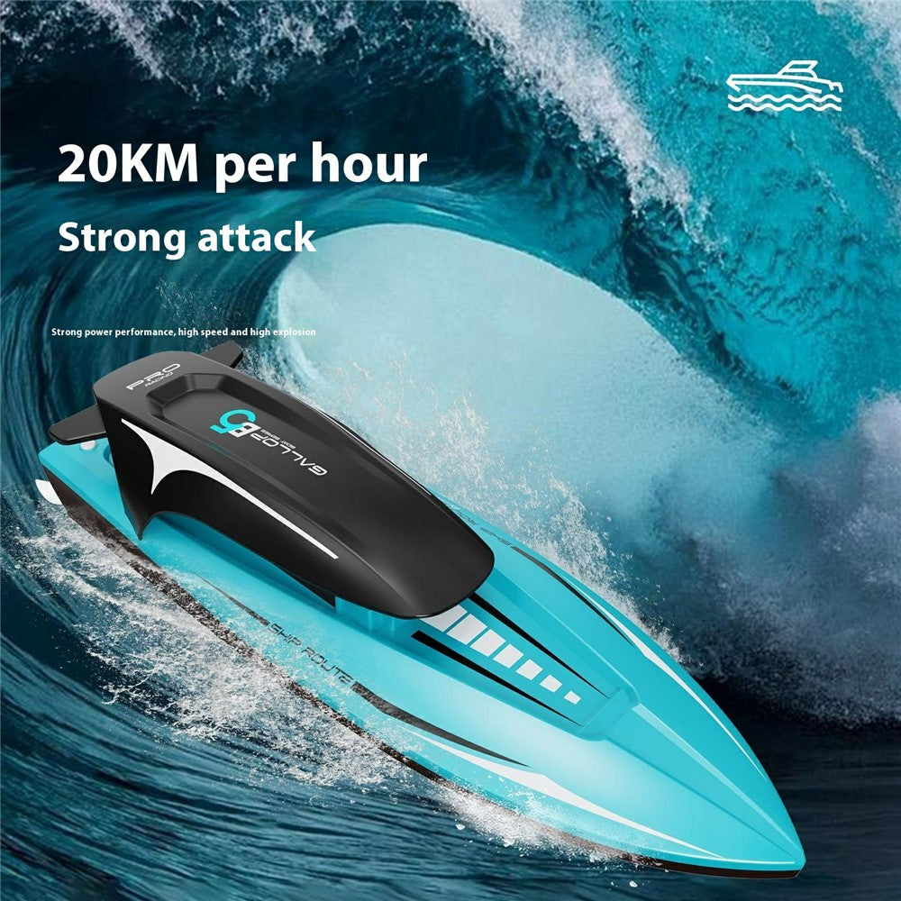 B5 RC Boat High Speed Motorboat 4 Channel 2.4G Electric Yacht Model Toy for Summer Water Fun (Single Battery)
