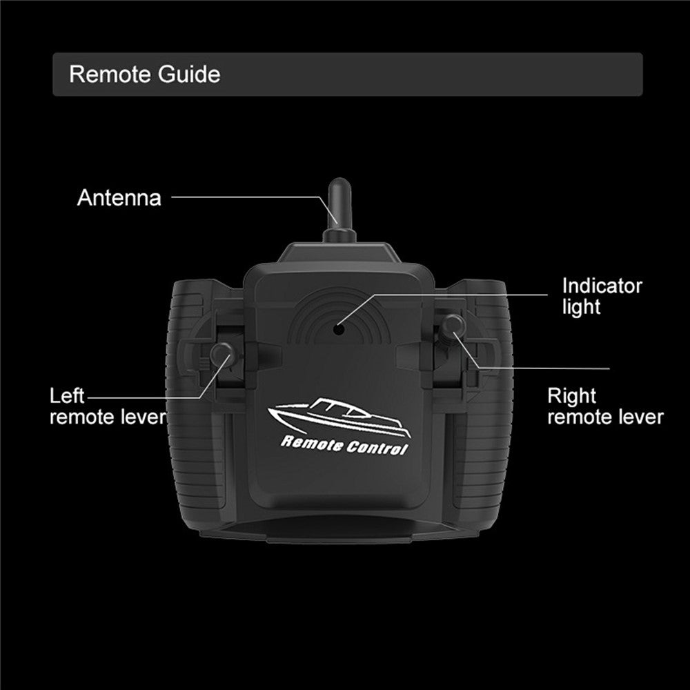 B5 RC Boat High Speed Motorboat 4 Channel 2.4G Electric Yacht Model Toy for Summer Water Fun (Single Battery)