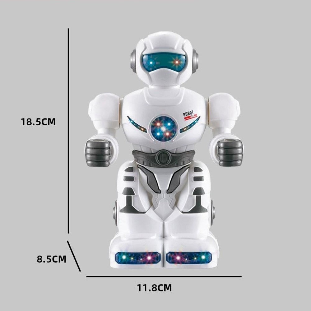 0633 Robot Toy Electric Musical Dancing Toy with Flashing Lights 360 Degree Rotation for Children