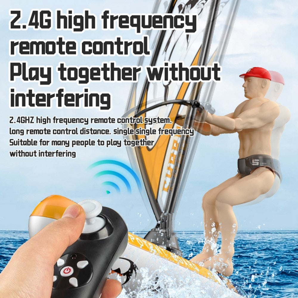 HC-811 Remote Control Sailboat Racing Surfing Yacht Competition Watercraft for Indoor Outdoor