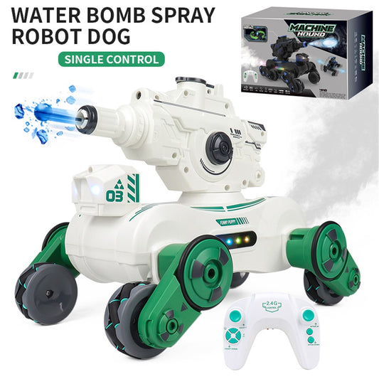 JC013 2.4G RC Mechanical Battle Dog Four Wheels Drive Water Bomb Spray Toy, Single Controller (CE / CPC / EN71 / ASTM Certified)