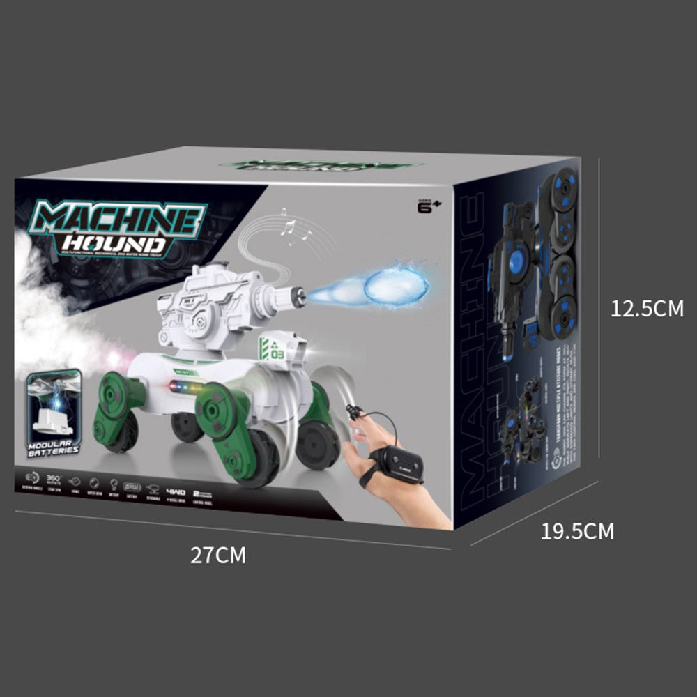 JC013 2.4G RC Mechanical Battle Dog Four Wheels Drive Water Bomb Spray Toy, Single Controller (CE / CPC / EN71 / ASTM Certified)