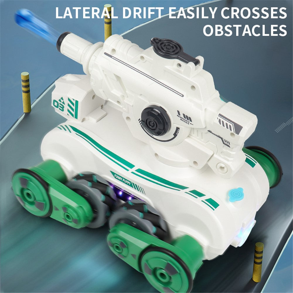 JC013 2.4G RC Mechanical Battle Dog Four Wheels Drive Water Bomb Spray Toy, Dual Controller (CE / CPC / EN71 / ASTM Certified)