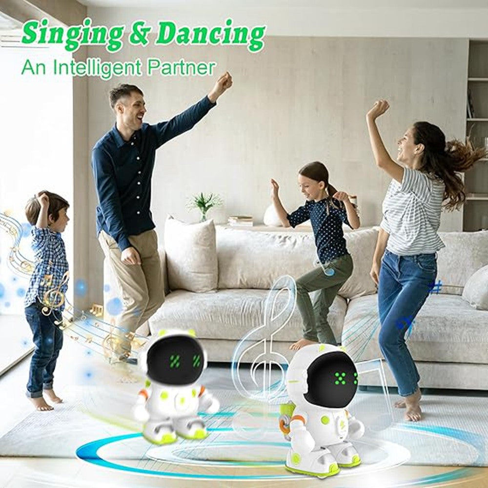AT100 Smart Robot Toy Interactive Voice Controlled Astronaut Toy with Touch Sensors / Recording Function for Kids
