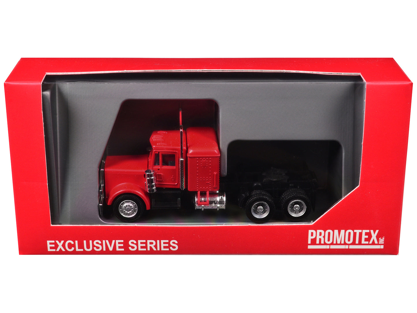 Peterbilt Long Tractor Red 1/87 (HO) Plastic Model Car by Promotex