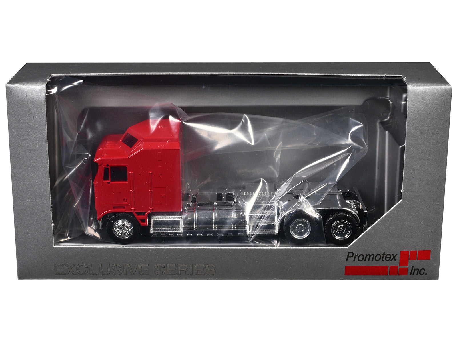 Kenworth K100 with 5-Bar Grill and XXL Chassis Red 1/87 (HO) Plastic Model by Promotex