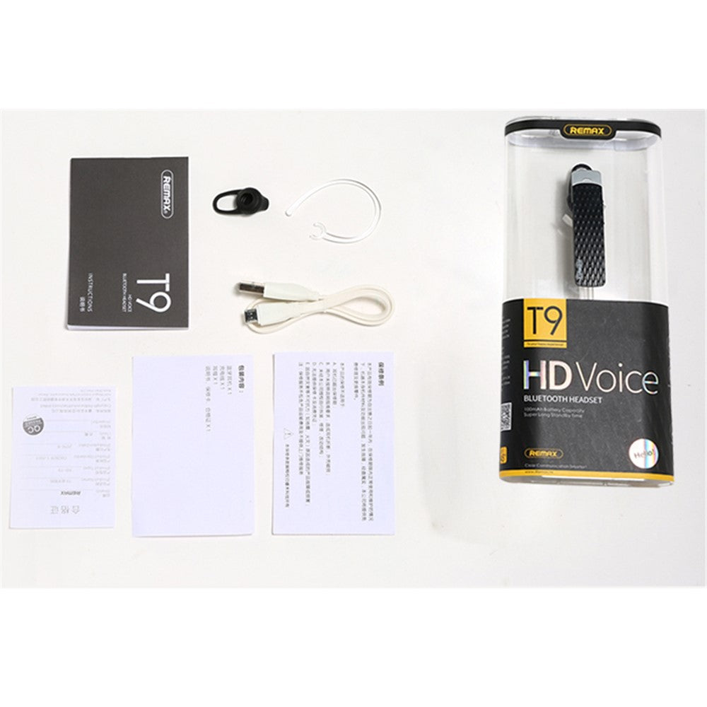 REMAX T9 Wireless Bluetooth-compatible Stereo Headset Headphone with Microphone