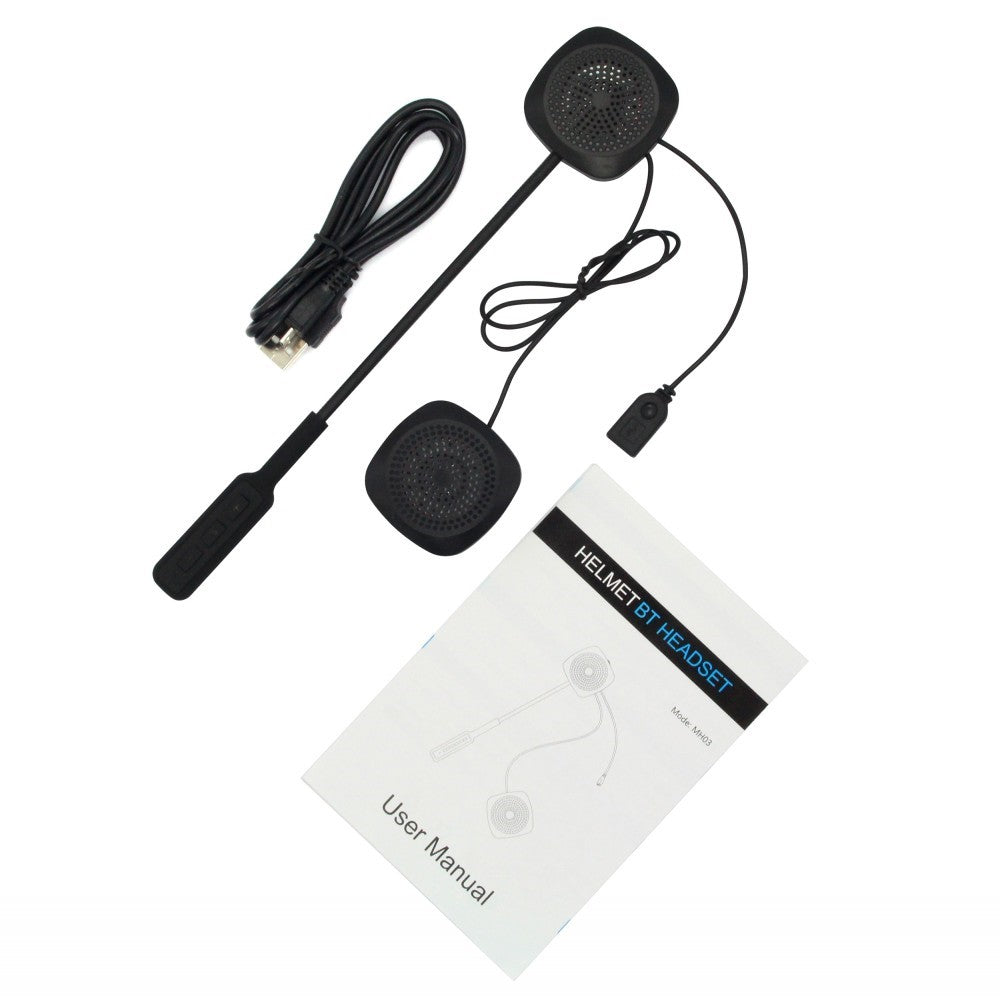 Motorcycle Motorbike Helmet Bluetooth-compatible Headset Wireless Headphone with Mic